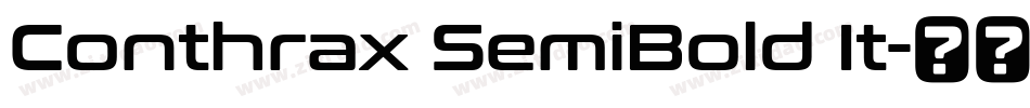 Conthrax SemiBold It字体转换